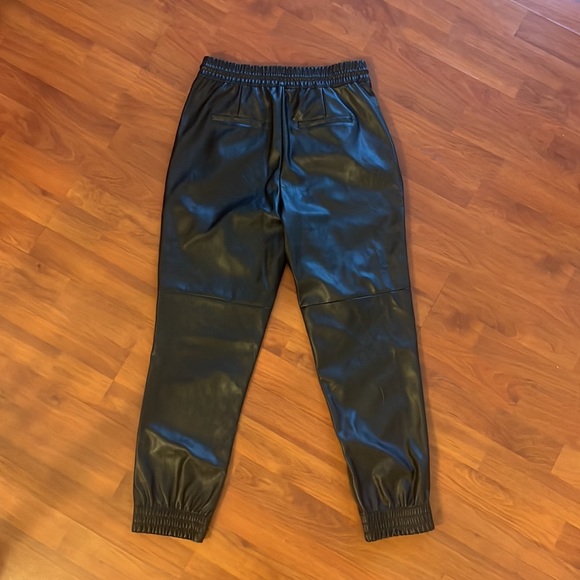 Halston vegan leather joggers - Picture 2 of 2
